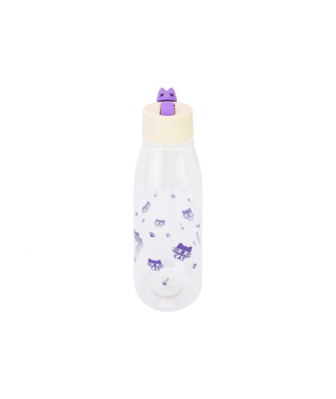 Sticlă pentru apă 480 ml din plastic, crem-violet O2425-12